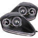 ANZO 2000-2005 Mitsubishi Eclipse Projector Headlights w/ Halo Black ANZO