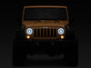 Raxiom 07-18 Jeep Wrangler JK Axial Series LED Headlights- Black Housing (Clear Lens) Raxiom