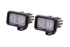 Diode Dynamics Stage Series 2 In LED Pod Sport - White Flood Standard WBL (Pair) Diode Dynamics