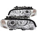 ANZO 2000-2003 BMW 3 Series E46 Projector Headlights w/ Halo Chrome ANZO