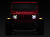 Raxiom 18-22 Jeep Wrangler JL/ JT 9-Inch LED Headlights w/ DRL and Halo- Black Housing (Clear Lens) Raxiom