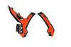 Acerbis 23+ KTM EXC-F/ SX/ SX-F/ XC/ XC-F/ XC-W/ XCF-W Frame Guards- X-Grip - Black/16 Orange Acerbis