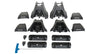 Rhino-Rack 15-19 Chevrolet Silverado HD 4 Door Pick Up Heavy Duty 2500 2 Bar Roof Rack - Black Rhino-Rack