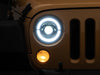 Raxiom 07-18 Jeep Wrangler JK Axial Series LED Headlights- Black Housing (Clear Lens) Raxiom