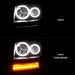 ANZO 2007-2012 Dodge Nitro Projector Headlights w/ Halo Black (CCFL) G2 ANZO