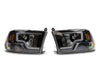 Raxiom 09-18 Dodge RAM 1500 LED Bar Headlights- Black Housing (Clear Lens) Raxiom