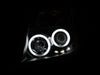 ANZO 2005-2008 Nissan Frontier Projector Headlights w/ Halo Black ANZO