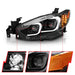 ANZO 2014-2015 Mazda 6 Projector Headlights w/ Plank Style Design Black ANZO