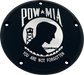 7   M8 Flt/Flh Derby Cover Pow Mia Black CUSTOM ENGRAVING