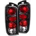 ANZO 1997-2001 Jeep Cherokee Taillights Black ANZO