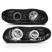 ANZO 1998-2002 Chevrolet Camaro Projector Headlights w/ Halo Black ANZO