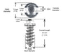 1" 25mm Shoulder Screw Studs Qty 100 IGRIP