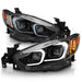 ANZO 2014-2015 Mazda 6 Projector Headlights w/ Plank Style Design Black ANZO