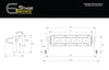 Diode Dynamics 6 In LED Light Bar Single Row Straight SS6 - Amber Wide Light Bar (Pair) Diode Dynamics