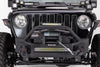 Go Rhino 07-20 Jeep Wrangler JL/JLU/JK/JKU/Gladiator JT Rockline Front Stubby Bumper w/ Overrider Go Rhino