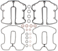 Twin Power 17-Up M8 Rocker Box Gasket Kit TwinPower