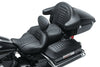 Mustang 08-21 Harley Electra Glide Std, Rd Glide ,Rd King, Str Glide Driver Backrest Deluxe - Black Mustang Motorcycle