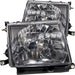 ANZO 1997-2000 Toyota Tacoma Crystal Headlights Black ANZO