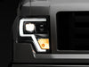 Raxiom 09-14 F-150 Projector Headlights w/ LED Accent- Black Housing (Clear Lens) Raxiom