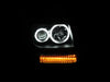 ANZO 2007-2012 Dodge Nitro Projector Headlights w/ Halo Black (CCFL) G2 ANZO