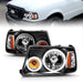 ANZO 2001-2011 Ford Ranger Projector Headlights w/ Halo Black (CCFL) 1 pc ANZO