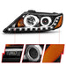 ANZO 2011-2013 Kia Sorento Projector Headlights w/ Halo Black (CCFL) ANZO