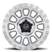 ICON Hulse 17 X 8.5 6 X 5.5 0mm Offset 4.75in BS Silver Machined ICON