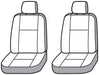 Covercraft 21-24 Ford F-150 Polycotton SeatSaver Custom Front Row Seat Covers - Grey Covercraft