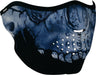 1/2 Face Mask Midnight Skull ZAN