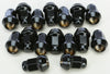 10mmx1.25 Tapered Lug Nuts Black 60' 14mm Head 16/Pk AWC