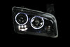 ANZO 2006-2010 Dodge Charger Projector Headlights w/ Halo Black ANZO