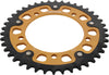 Rear Stealth Sprocket Alu/Stl 42t 520 Gld Hay/Suz/Tri SUPERSPROX