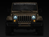 Raxiom 97-18 Jeep Wrangler TJ/JK Axial 7-Inch LED Headlights w/RGB Halo- Blk Hsng (Clear Lens) Raxiom