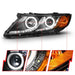 ANZO 2011-2013 Kia Optima Projector Headlights w/ Halo Black (CCFL) ANZO