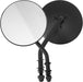 4" Round Mirror Black Left Side HARDDRIVE