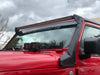 Go Rhino 18-20 Jeep Wrangler JL/JLU/Gladiator JT XE Windshield Light Bar Mount - 50in Single Row Go Rhino