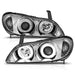 ANZO 2000-2004 Infiniti I30 Projector Headlights w/ Halo Chrome ANZO