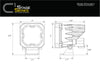 Diode Dynamics Stage Series C1 LED Pod - Yellow SAE Fog Standard ABL (Pair) Diode Dynamics