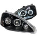 ANZO 2005-2006 Acura Rsx Projector Headlights w/ Halo Black ANZO