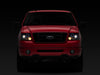 Raxiom 04-08 Ford F-150 Dual LED Halo Projector Headlights- Black Housing (Clear Lens) Raxiom