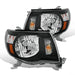 Raxiom 05-09 Toyota Tacoma Headlights- Black Housing (Clear Lens) Raxiom