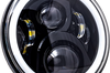 Letric Lighting Co 7’’ Led Headlight Full Halo Blk W/ Mnt Adapter - Black - Harddrive Products