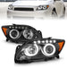 ANZO 2005-2010 Scion Tc Projector Headlights w/ Halo Black (CCFL) ANZO