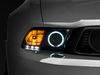 Raxiom 10-12 Ford Mustang w/ Headlights CCFL Halo Projector Headlights- Black Housing (Clear Lens) Raxiom