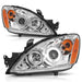 ANZO 2004-2007 Mitsubishi Lancer Projector Headlights w/ Halo Chrome (CCFL) ANZO