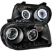 ANZO 2005-2010 Chrysler 300C Projector Headlights w/ Halo Black (CCFL) G2 ANZO