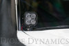 Diode Dynamics 16-21 Toyota Tacoma Stage Series 2in LED Ditch Light Kit - Yellow Pro Combo Diode Dynamics