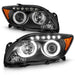 ANZO 2005-2010 Scion Tc Projector Headlights w/ Halo Black (CCFL) ANZO