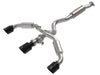 aFe 23-24 Toyota GR Corolla L3 1.6L (t) Gemini XV 3in to 2-1/2in Cat Back Exhaust w/ Black Tips aFe