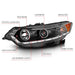 ANZO 2009-2012 Acura Tsx Projector Headlights w/ Halo Black (CCFL) (HID Compatible) ANZO